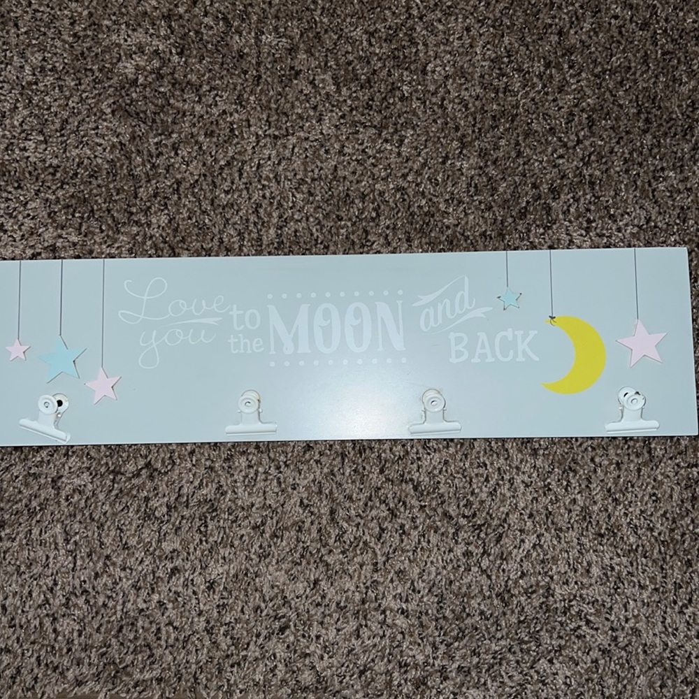 “Love you to the moon and back” wall decor